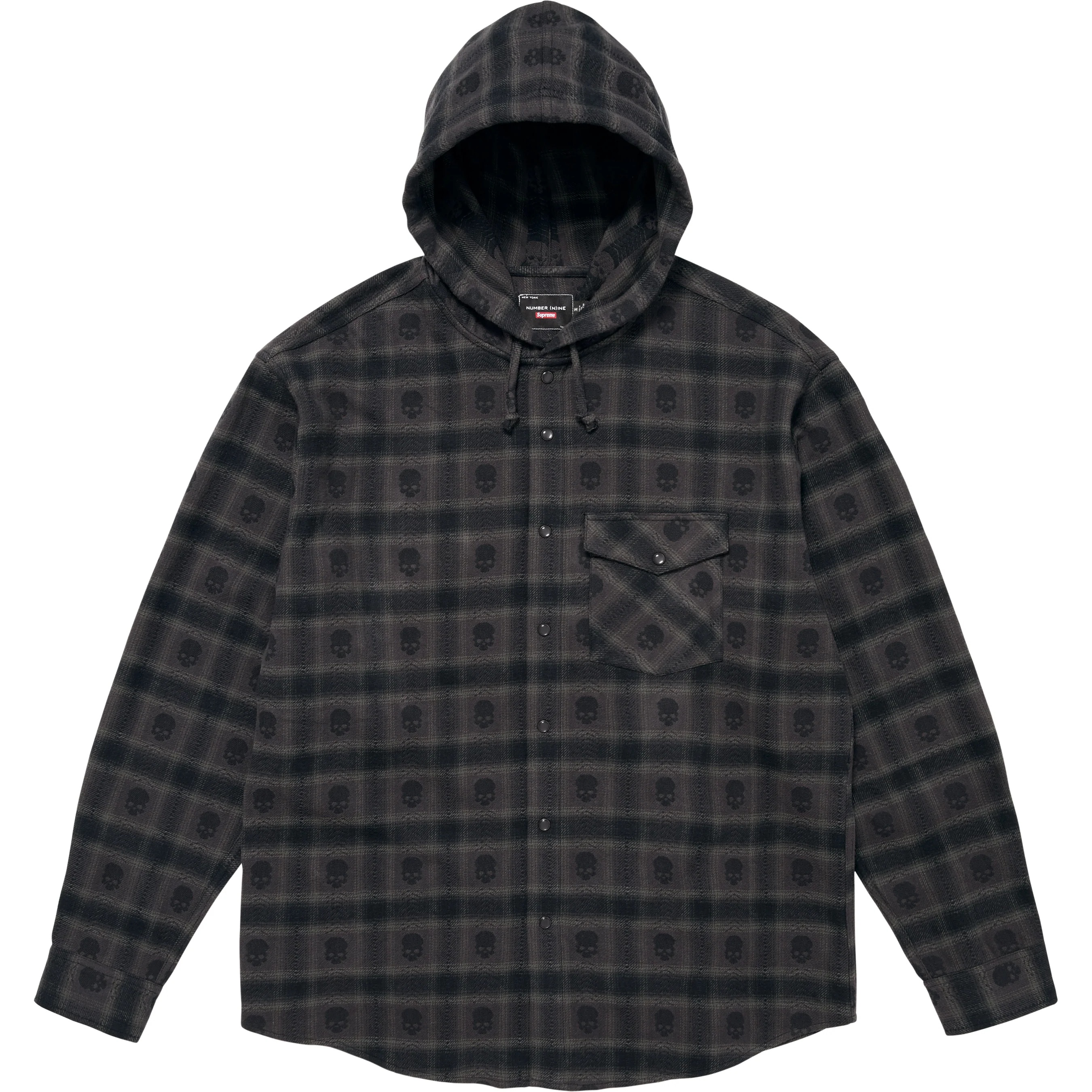 Supreme®/Number (N)ine® Hooded Flannel Shirt view 6